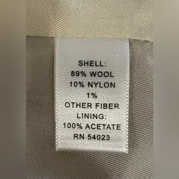 Banana Republic Wool Coat • Medium Tall • 38” Long Classic Winter Overcoat - Picture 6 of 7